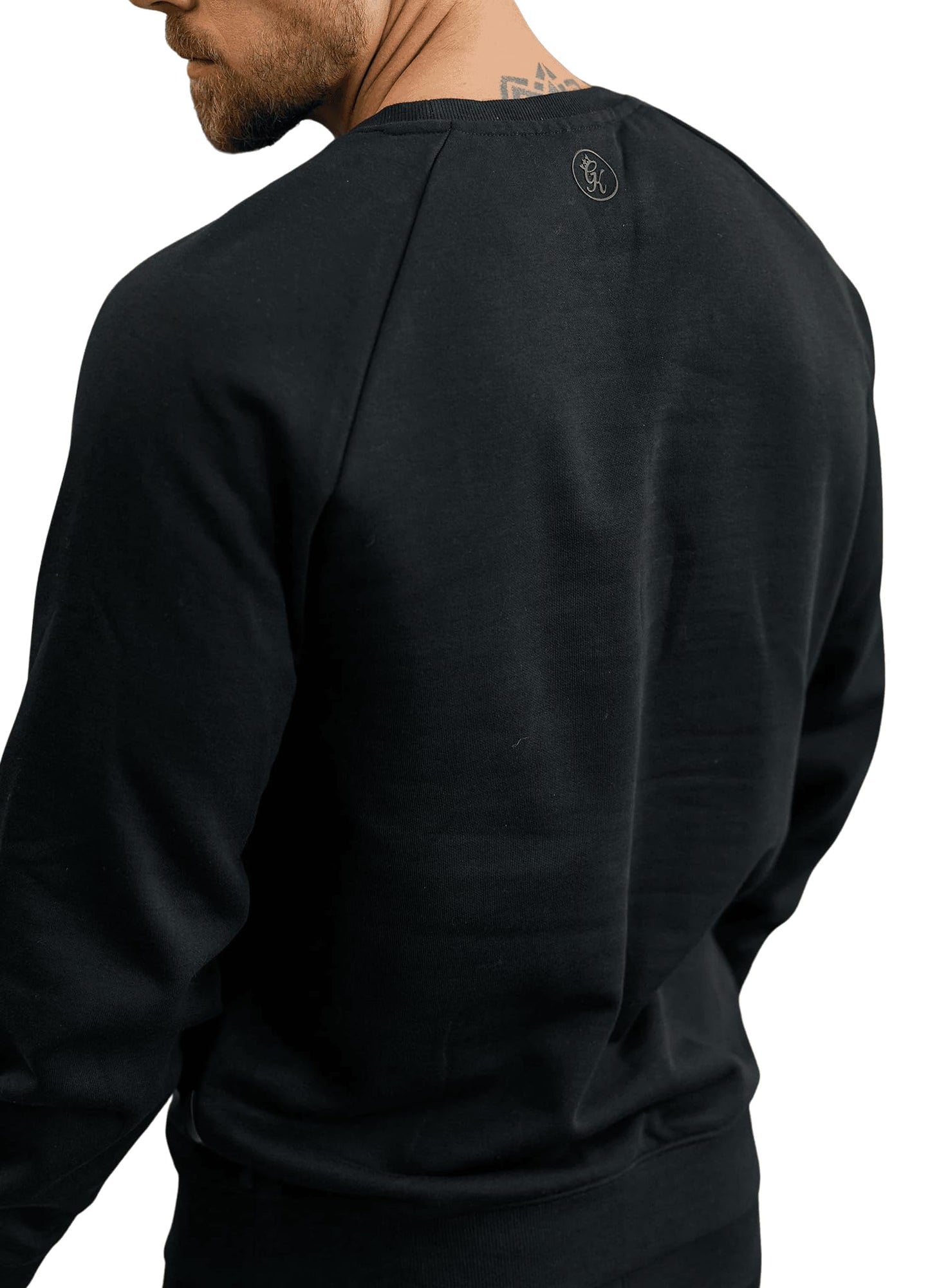 Gym King Pro Logo Crew - Black/Black