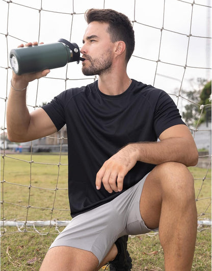 ZENGVEE 3 Pack Gym Shirts Men