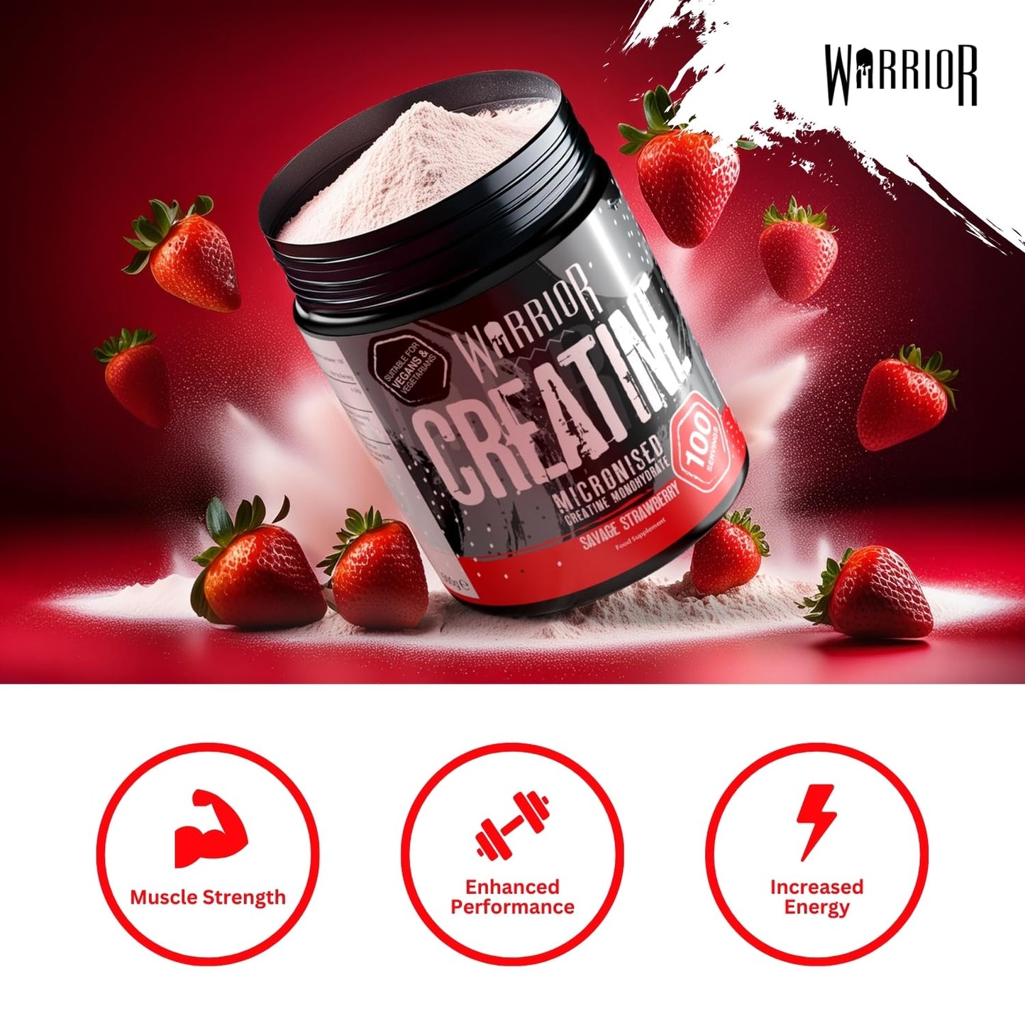 Warrior Creatine Monohydrate Powder 300g