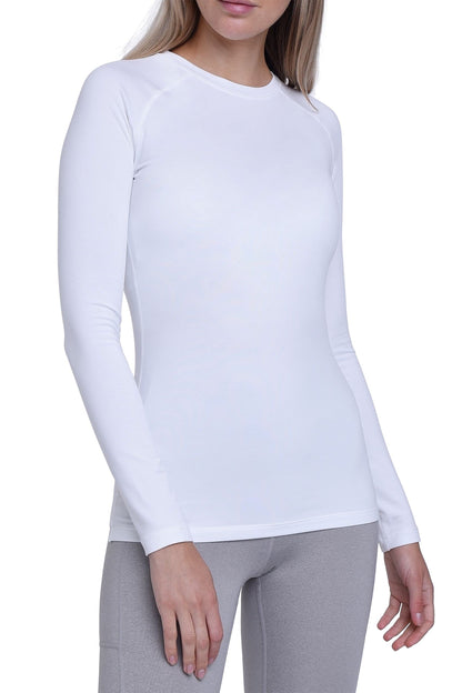 TCA Super Thermal Long Sleeve Women Running, Ski Base Layer - Compression Shirts Woman, Workout Tops for Women