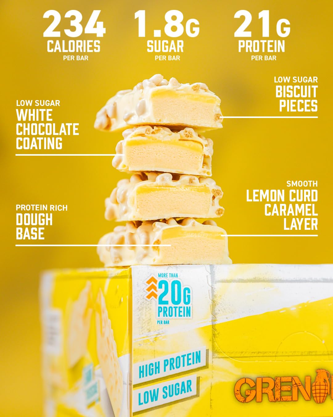 Grenade OREO Protein Bar - High Protein, Low Sugar, 12 x 60 g