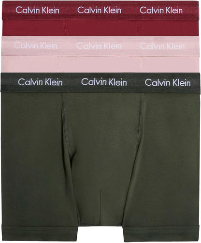 Calvin Klein Men’s 3 Pack Trunks with Logo Waistband