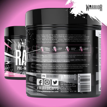 Warrior Rage Pre Workout Powder 392g