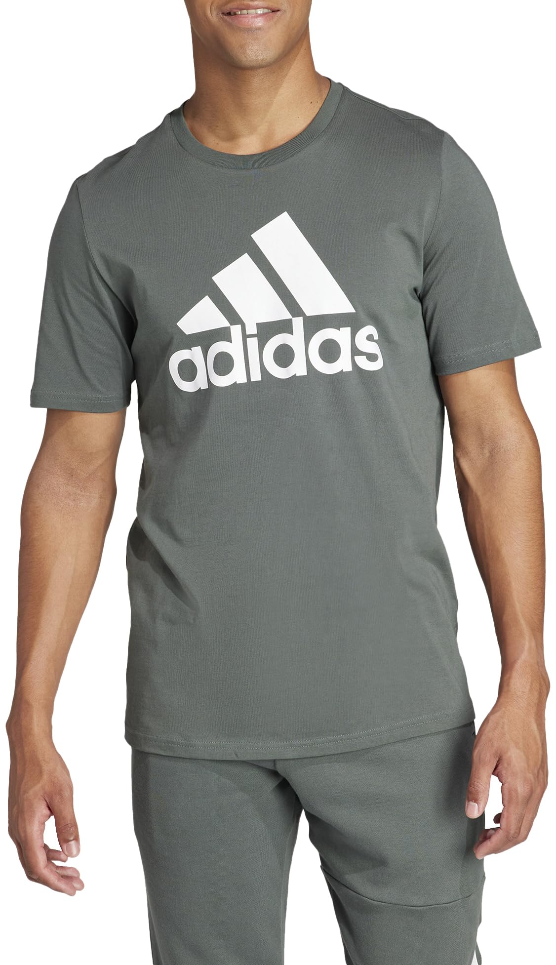 adidas Men's Essentials Single Jersey Big Logo Tee T-Shirt