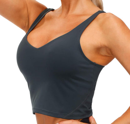 Women’s Longline Sports Bra Wirefree Padded
