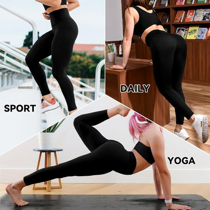 SINOPHANT Pack of 3 Women's High Waist Leggings