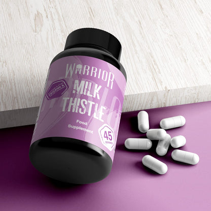 Warrior, Milk Thistle Capsules - Liver Detox - Support Aid - Herbal Supplement - 90 Caps