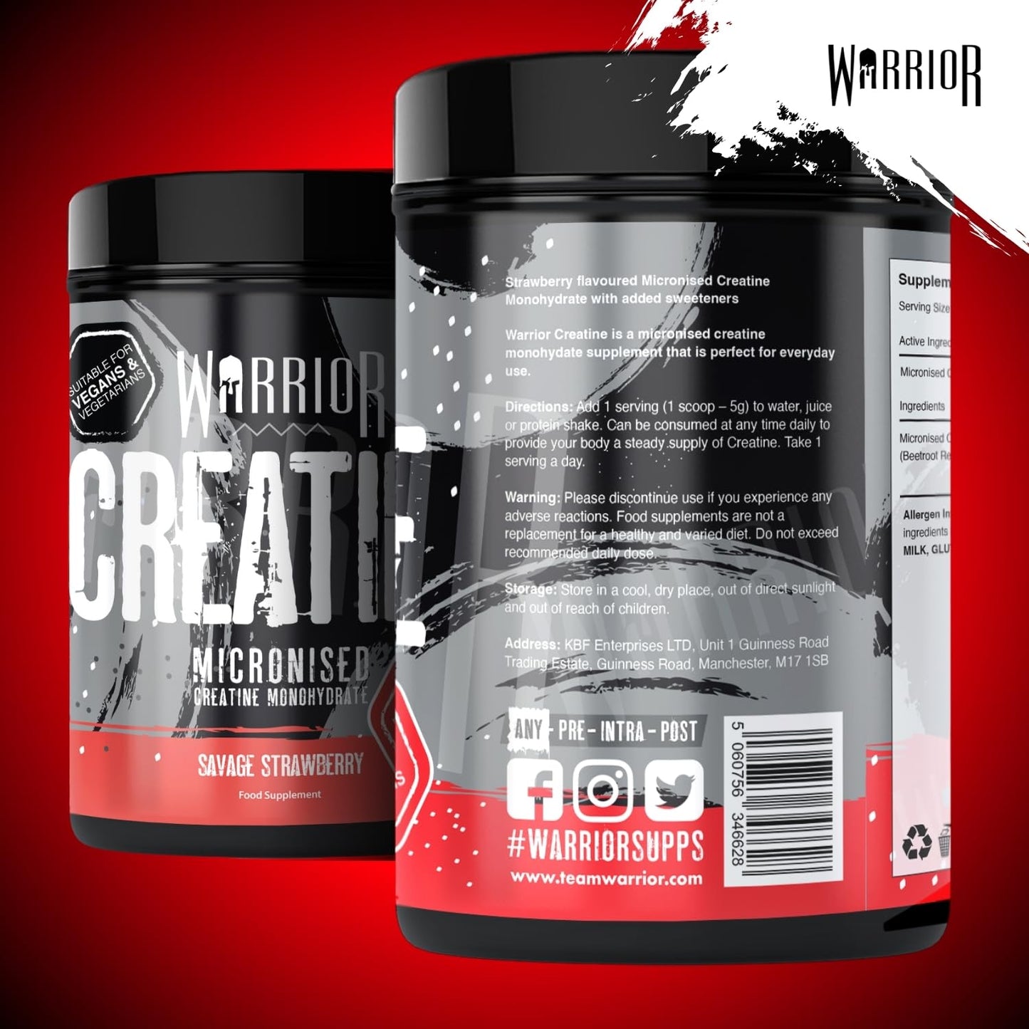 Warrior Creatine Monohydrate Powder 300g