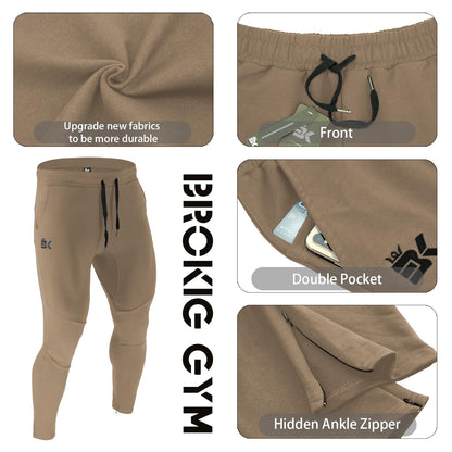 BROKIG Mens Gym Joggers Sweatpants