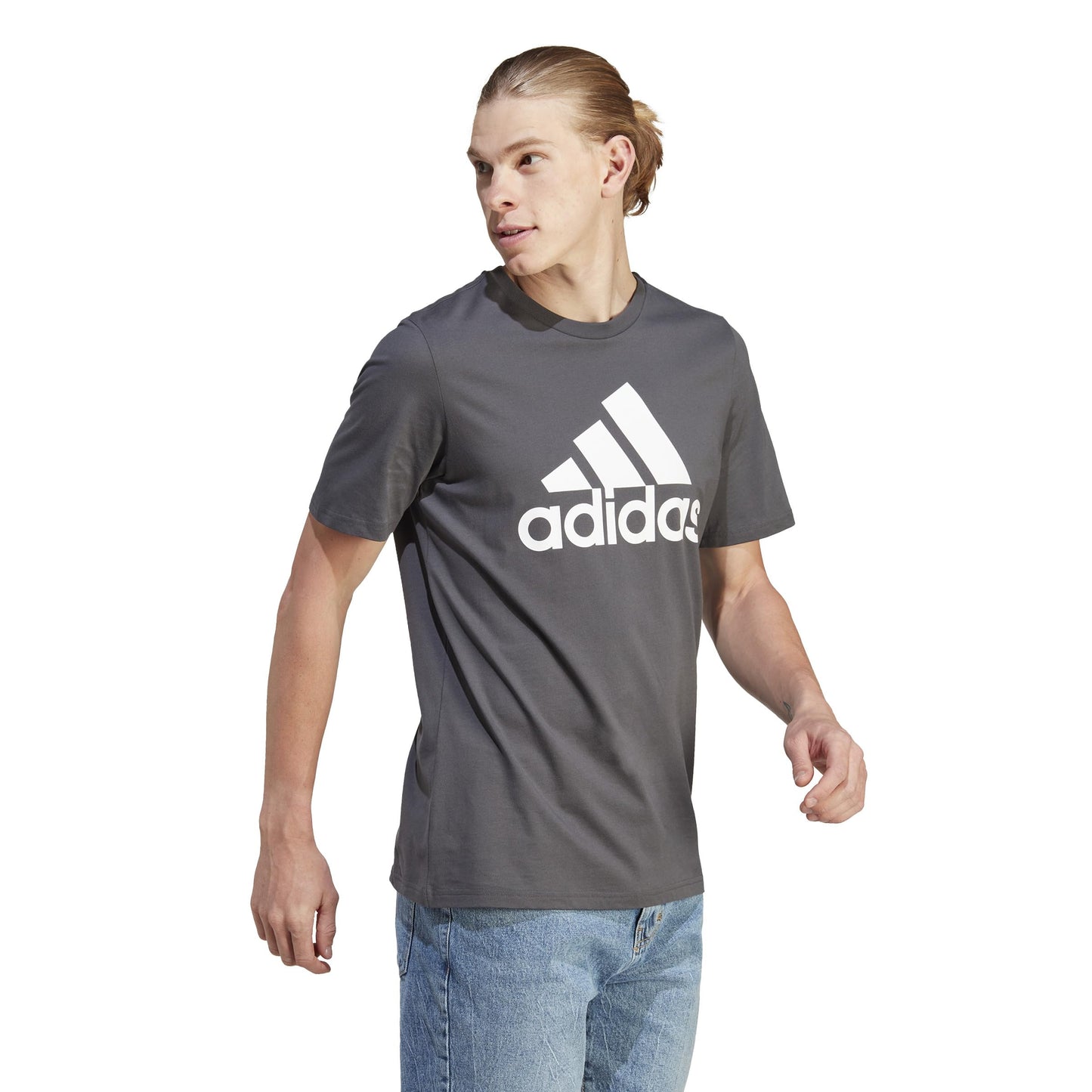 adidas Men's Essentials Single Jersey Big Logo Tee T-Shirt