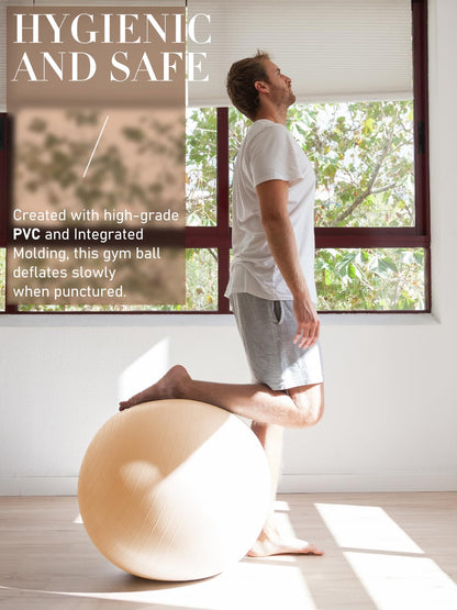 PhysKcal Gym Ball 55-85cm Exercise Swiss Ball