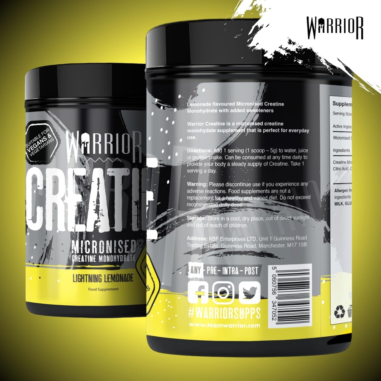 Warrior Creatine Monohydrate Powder 300g