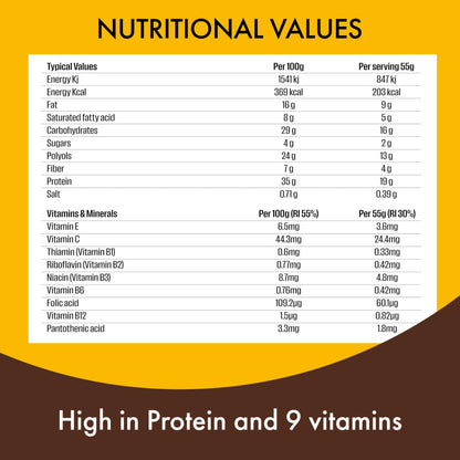 FULFIL Vitamin and Protein Bars (15 x 55 g Bars)