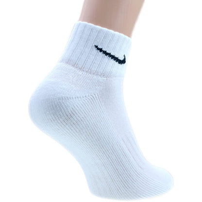 Nike Men's Everyday Cushioned Crew Training Socks (6 Pairs), 100 white.