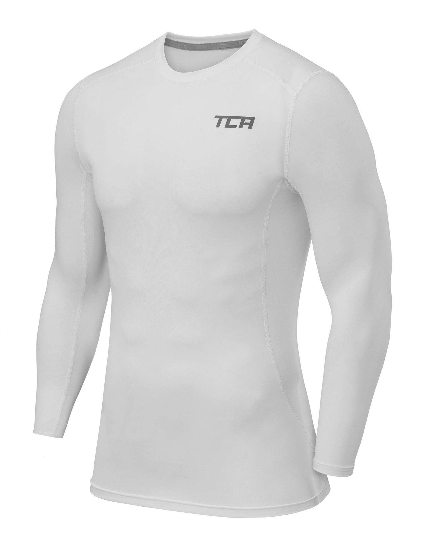 TCA Boys Pro Performance Compression Shirt Long Sleeve Top Compression Tops for Boys Base Layers Boys