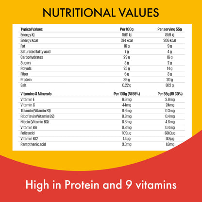 FULFIL Vitamin and Protein Bars (15 x 55 g Bars)