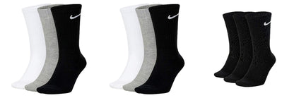 NIKE Unisex U Nk Everyday Cush Crew 3pr Socks