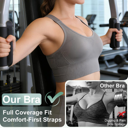Adjustable Sports Bras for Women: 3 Pack
