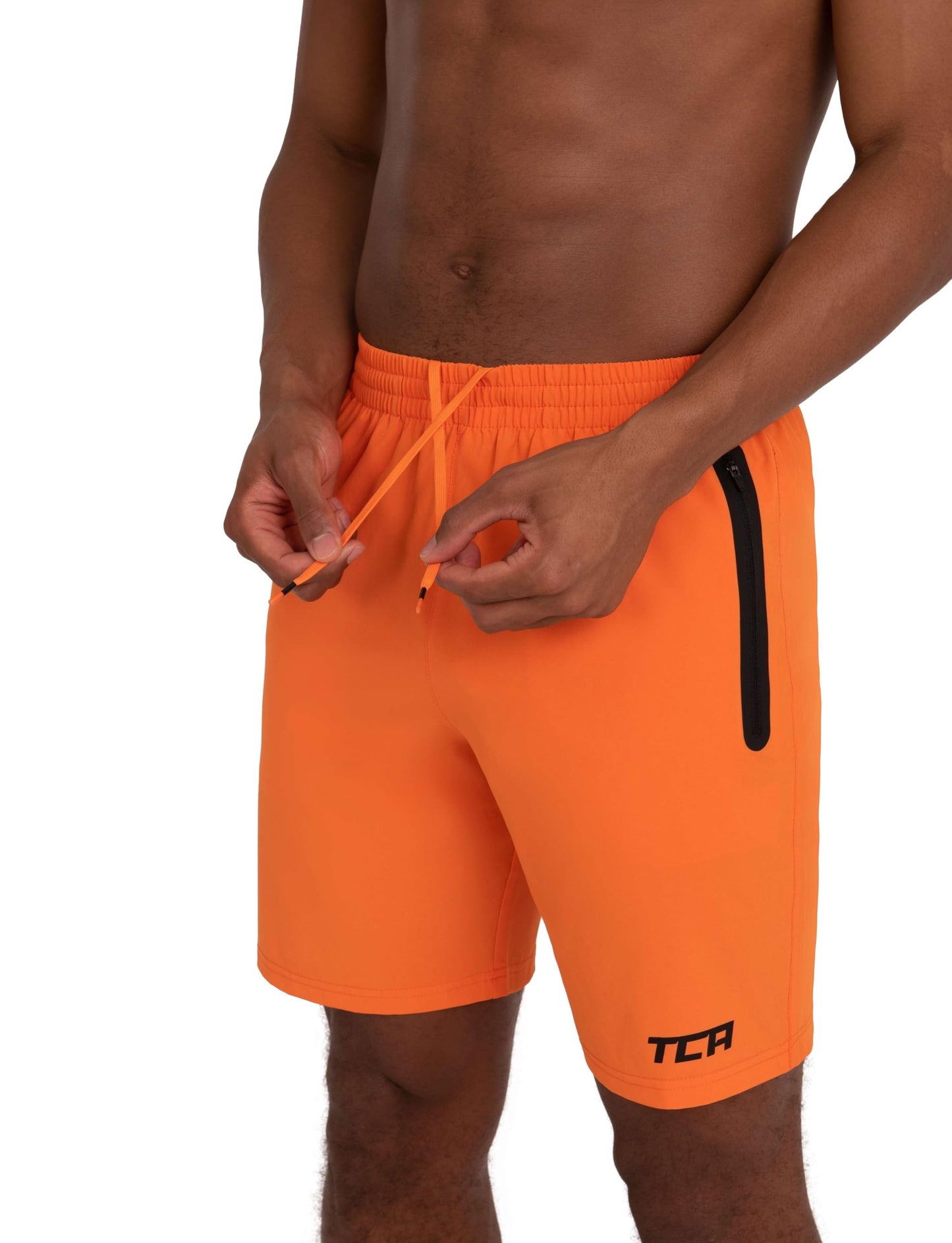 TCA Elite Tech Lightweight Mens Running Shorts Men Gym Shorts with Zip Pockets