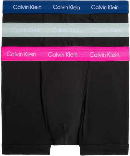 Calvin Klein Men’s 3 Pack Trunks with Logo Waistband