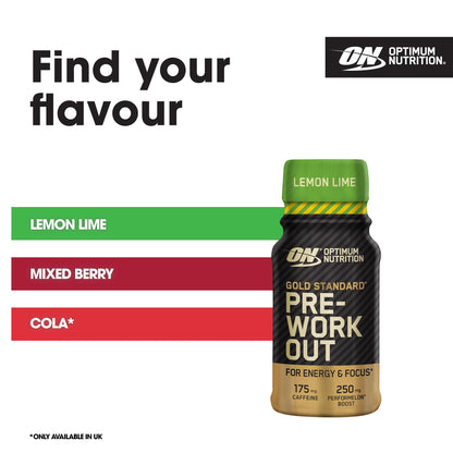 Optimum Nutrition Gold Standard Pre-Workout Energy Shot