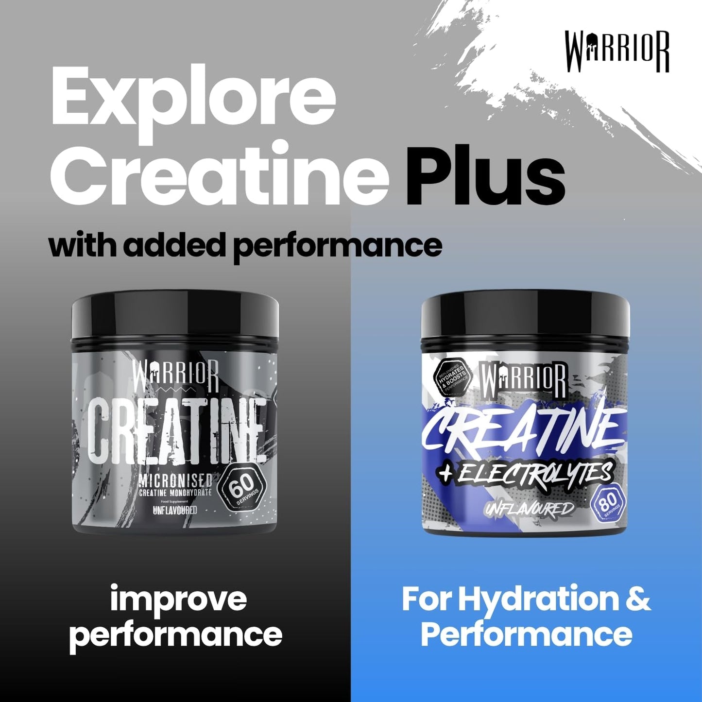 Warrior Creatine Monohydrate Plus Electrolytes Powder 360g