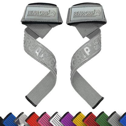 BEAR GRIP Straps - Premium Neoprene Padded Heavy Duty Double Stitched Weight Lifting Gym Straps
