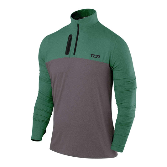 TCA Fusion Gym Tops for Men Training Sports Long Sleeve Running Top Men Gym Clothes