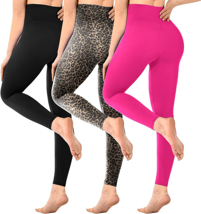 SINOPHANT Pack of 3 Women's High Waist Leggings