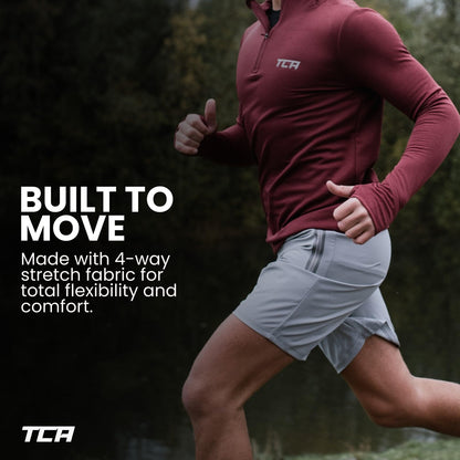 TCA Elite Tech Mens Running Shorts with Zip Pockets