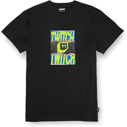 TWITCH Graphic T-Shirt, Regular Fit, 100% Cotton, Black