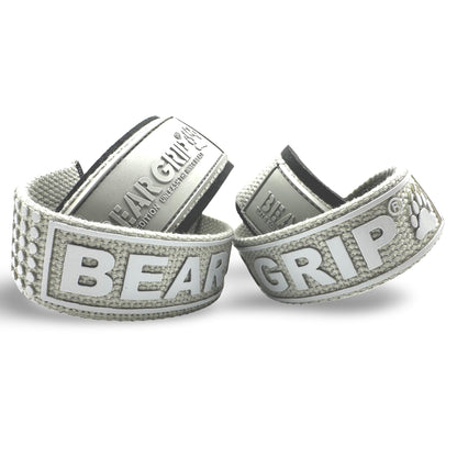 BEAR GRIP Straps - Premium Neoprene Padded Heavy Duty Double Stitched Weight Lifting Gym Straps