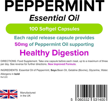 Lindens - Peppermint Oil 50mg Capsules