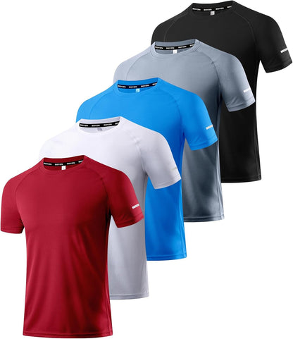 Boyzn 1, 3, 5 or 7 Pack Men's Workout Running Shirts