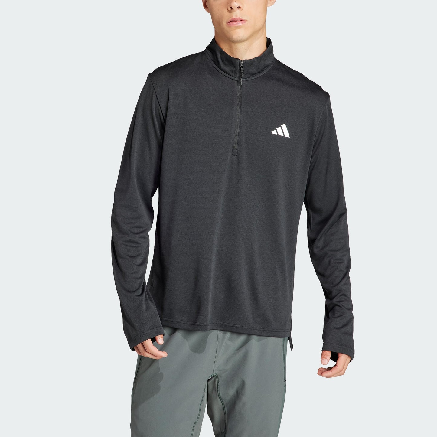 adidas Men's Train Essentials Training 1/4-zip Long Sleeve Tee Sweatshirt