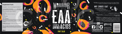 Warrior EAA - Essential Amino Acids - 360g - Provides Exceptional Support for Recovery & Muscle Soreness - Formula Includes Cyclic Dextrin, Taurine and More, Blue Raspberry