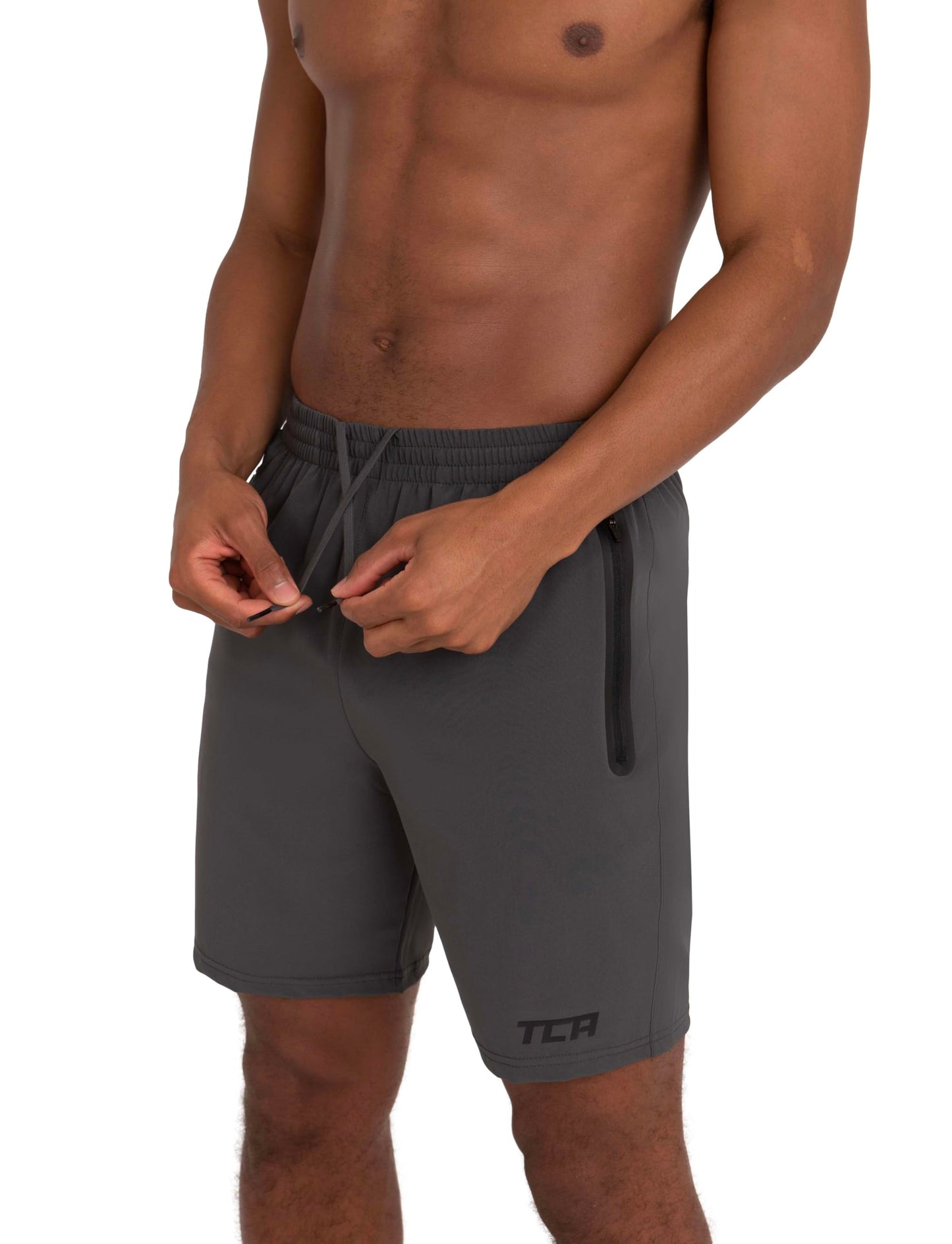 TCA Elite Tech Lightweight Mens Running Shorts Men Gym Shorts with Zip Pockets