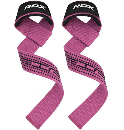 RDX Weight Lifting Straps Deadlifting Powerlifting, 5MM Neoprene Wrist Support, Anti Slip 60CM Hand Bar Grip, Heavy Duty Bodybuilding Weightlifting Workout, Soft Cotton, Strength Training Gym Fitness