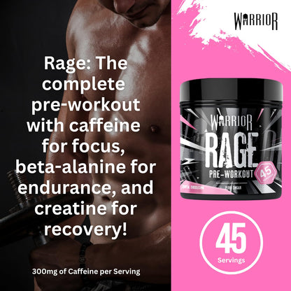 Warrior Rage Pre Workout Powder 392g