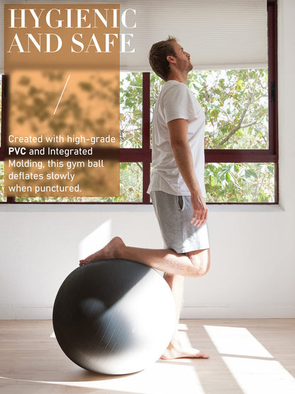 PhysKcal Gym Ball 55-85cm Exercise Swiss Ball