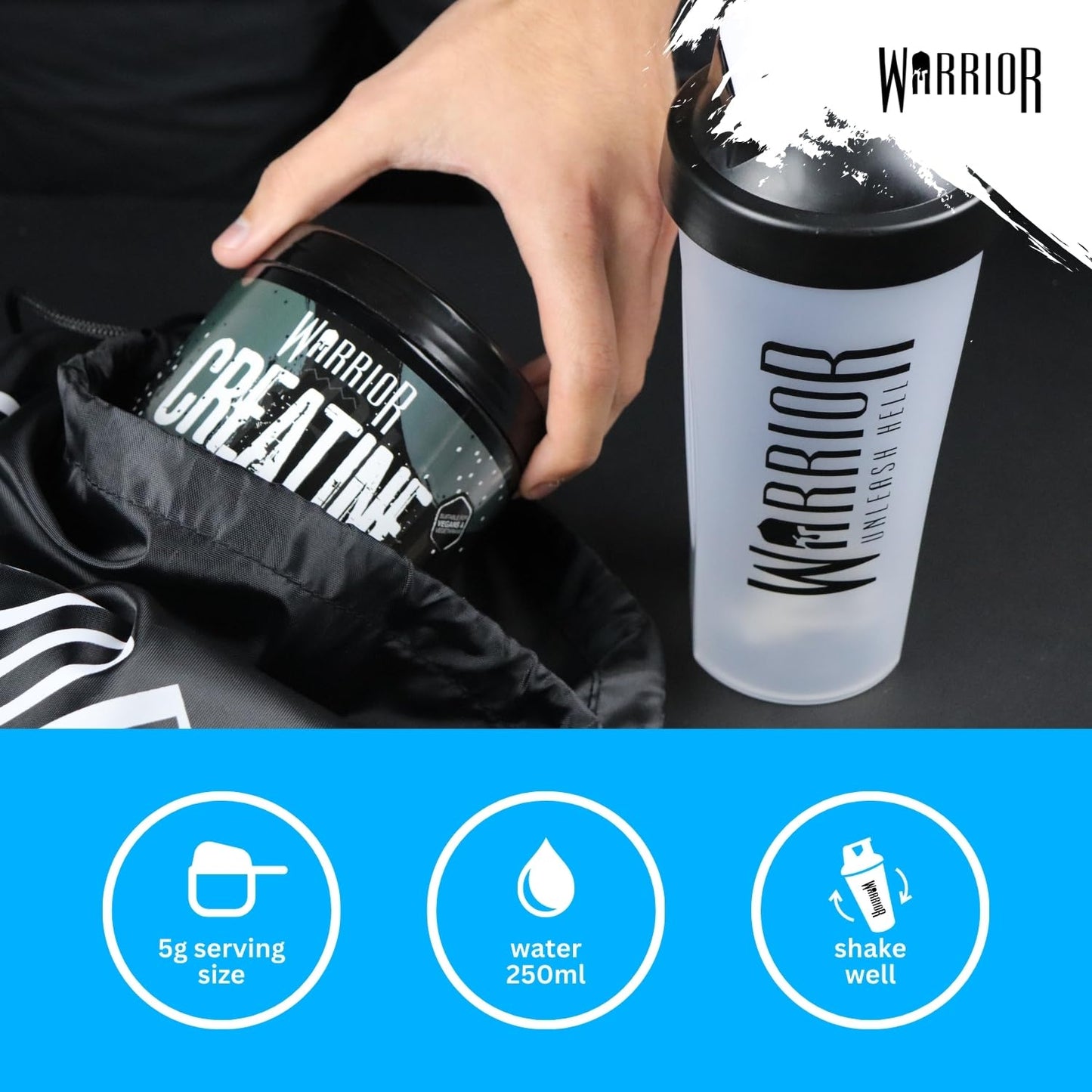 Warrior Creatine Monohydrate Powder 300g