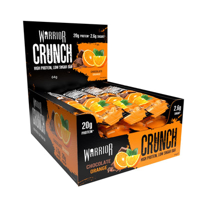 Warrior Crunch - High Protein Bars - 20g Protein Each Bar - Low Carb, Low Sugar Snack - 12 Pack x 64g (Variety Pack)