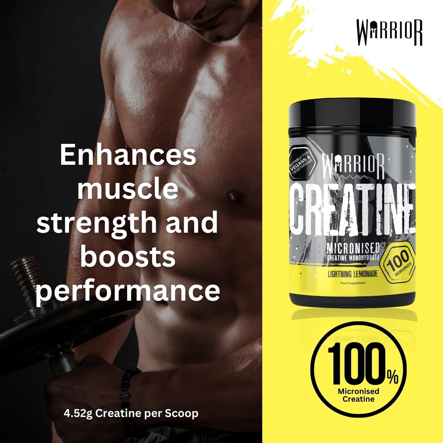 Warrior Creatine Monohydrate Powder 300g