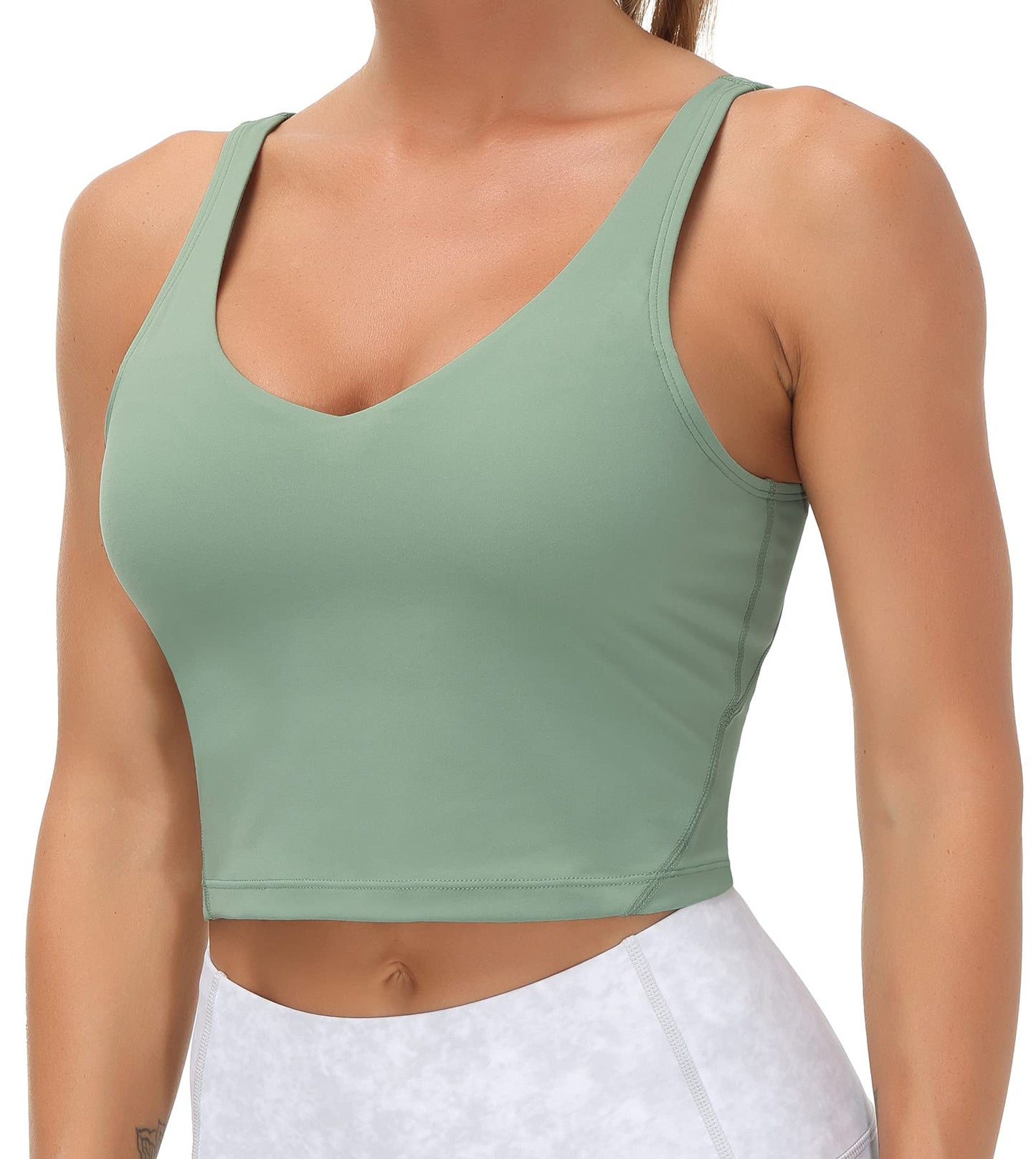 THE GYM PEOPLE Womens Sports Bra Longline Wirefree