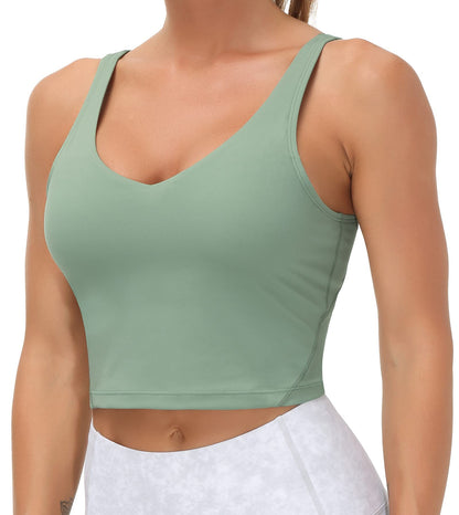 THE GYM PEOPLE Womens Sports Bra Longline Wirefree