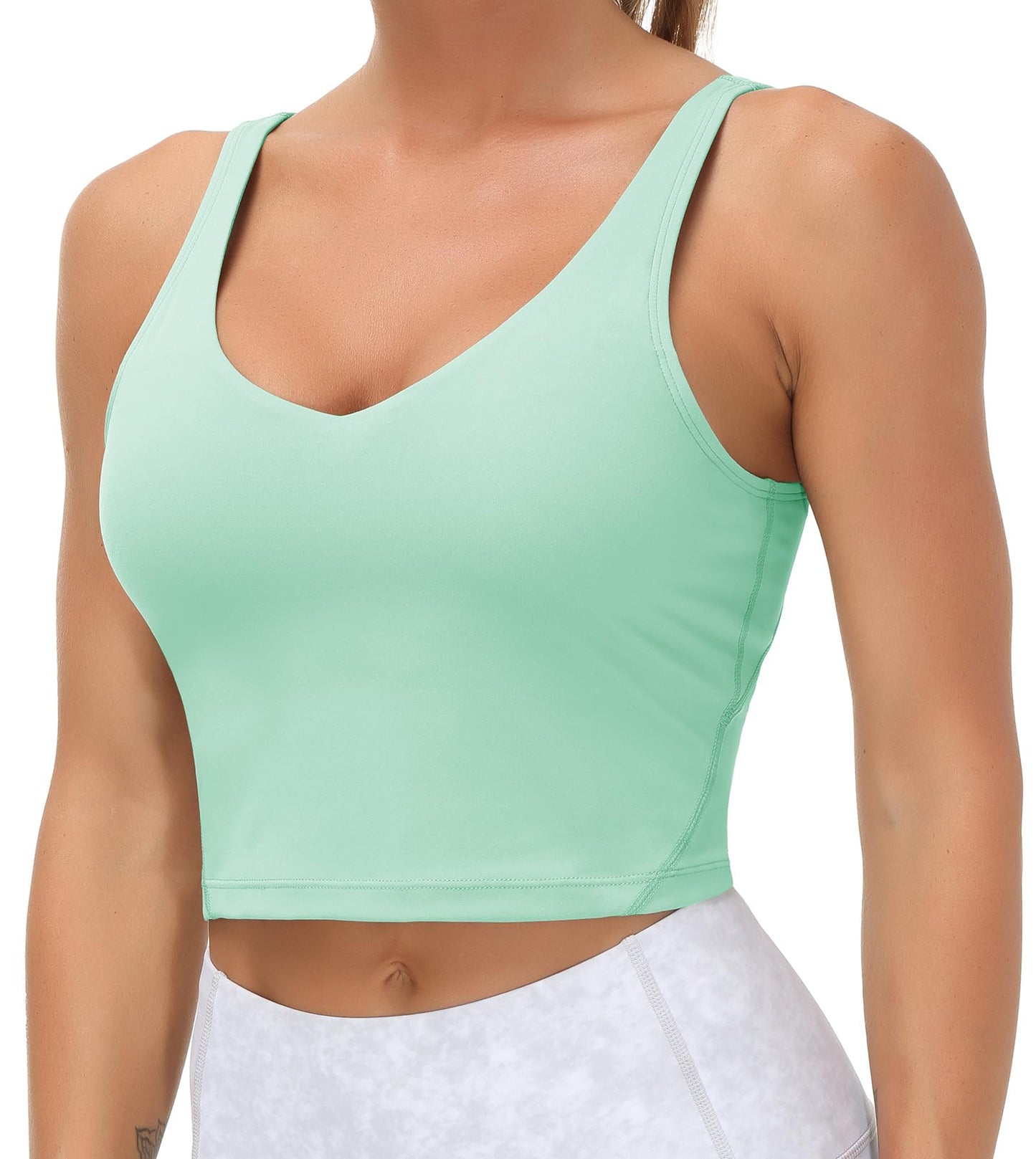 THE GYM PEOPLE Womens Sports Bra Longline Wirefree