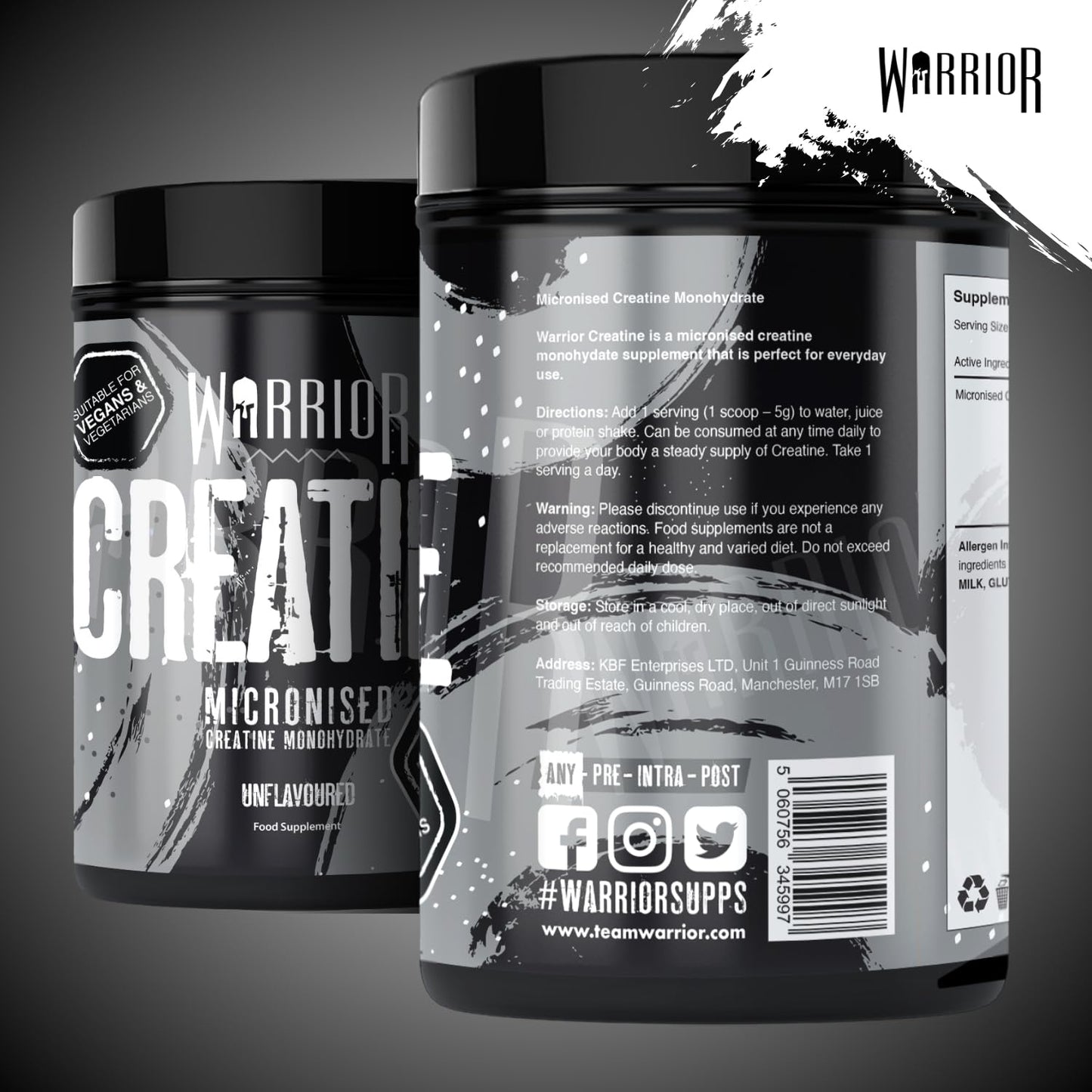 Warrior Creatine Monohydrate Powder 300g