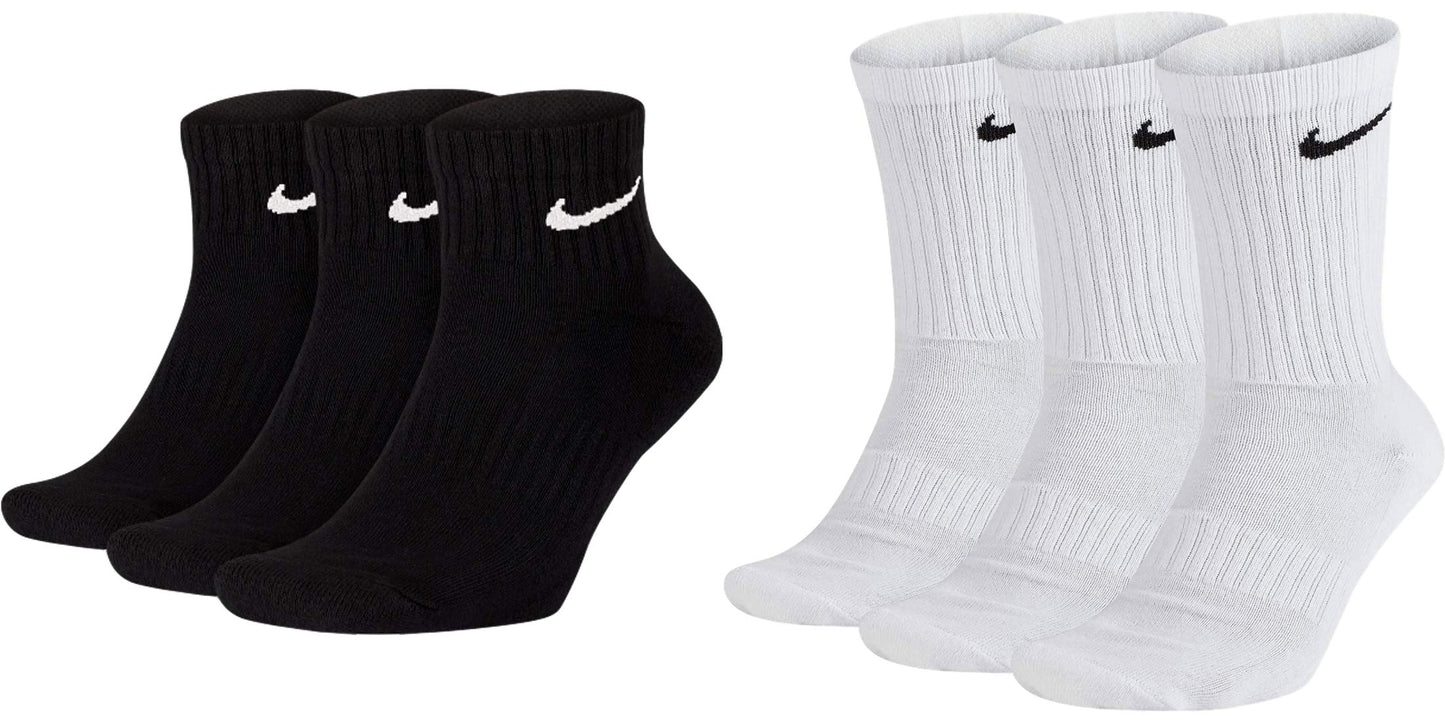 NIKE Unisex U Nk Everyday Cush Crew 3pr Socks