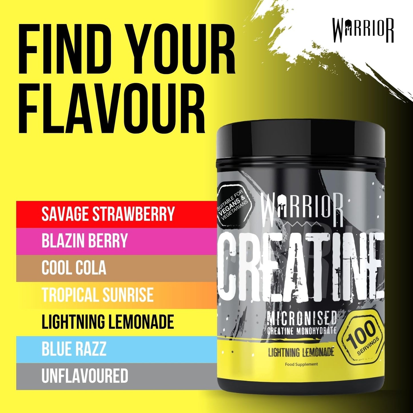 Warrior Creatine Monohydrate Powder 300g