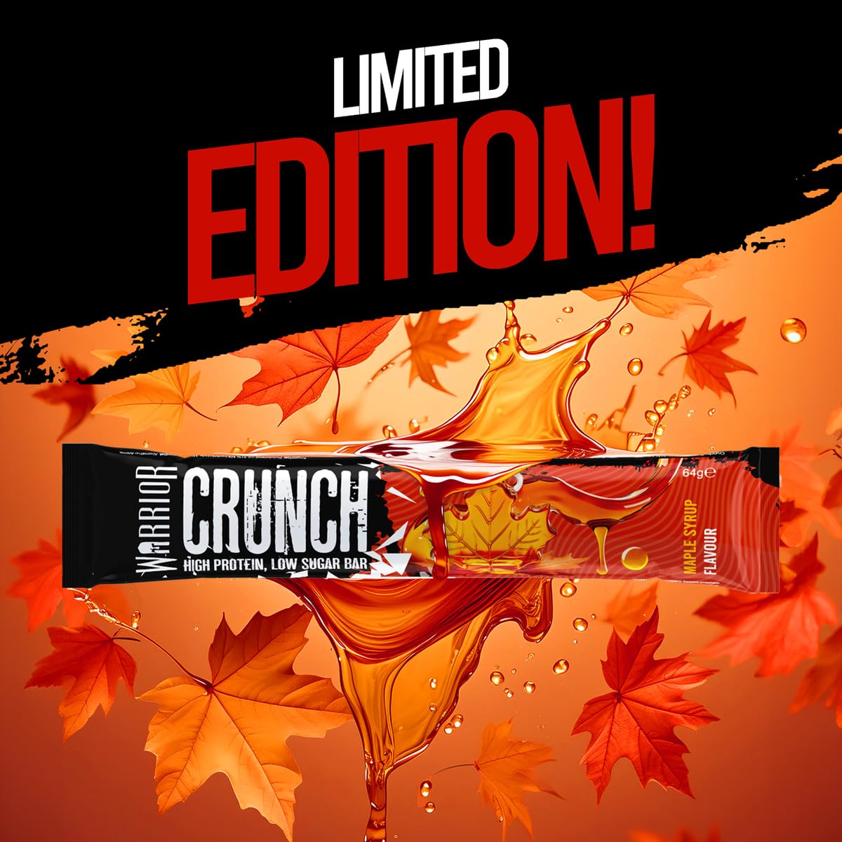 Warrior Crunch - High Protein Bars - 20g Protein Each Bar - Low Carb, Low Sugar Snack - 12 Pack x 64g (Variety Pack)